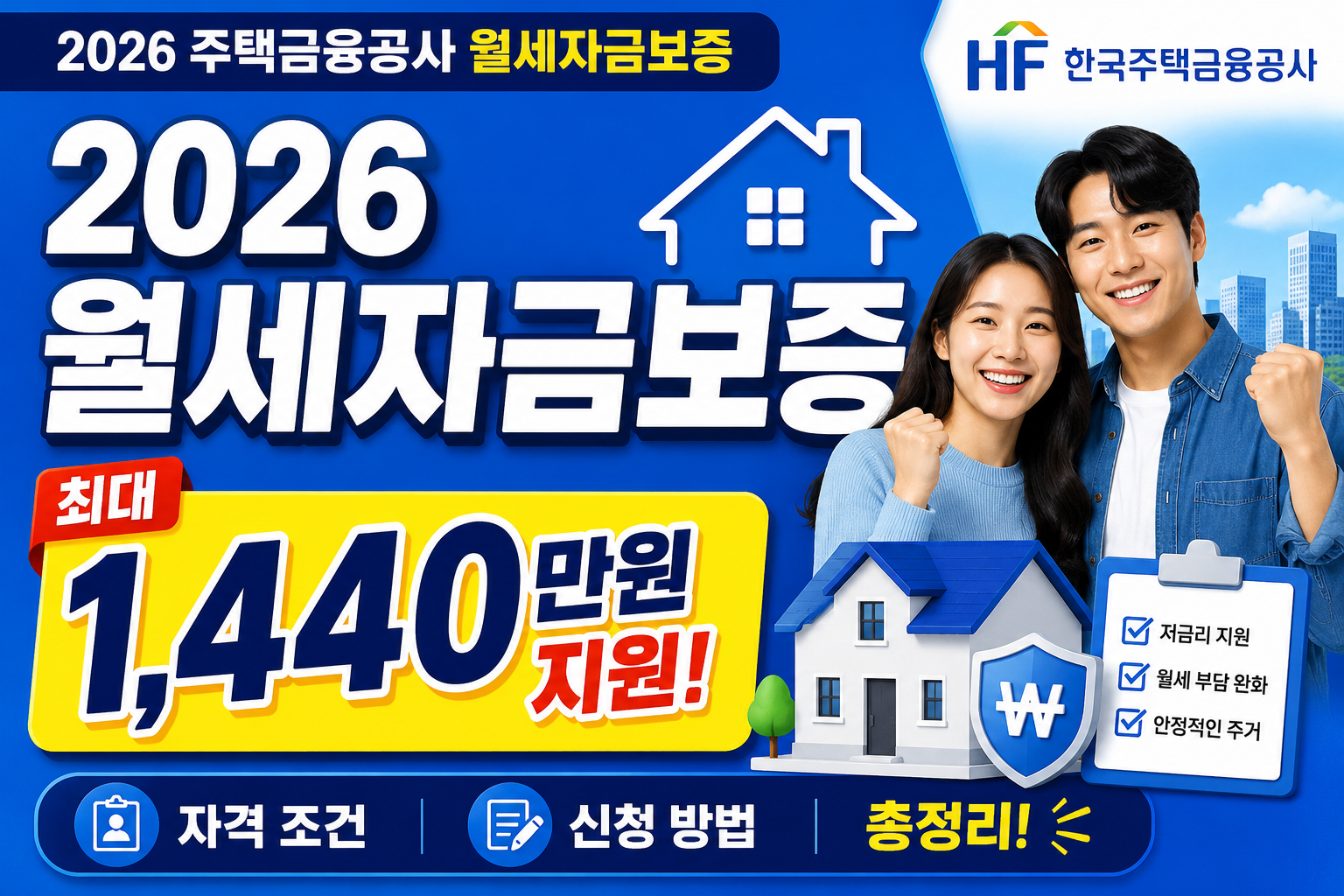 2026 주택금융공사 월세자금보증신청방법