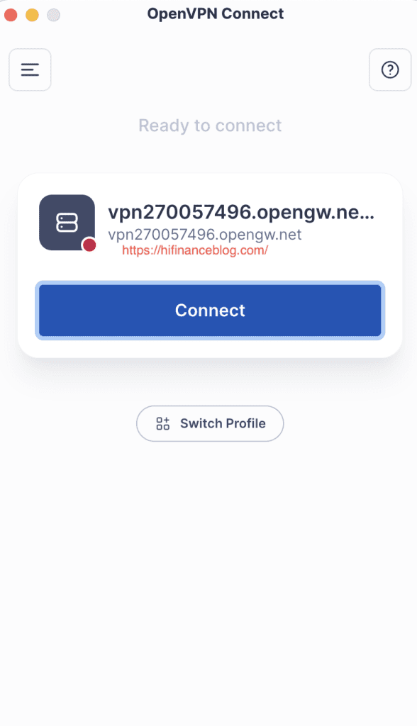 해외에서 월드컵 중계 보는 법 OpenVPN 접속 대기 화면
