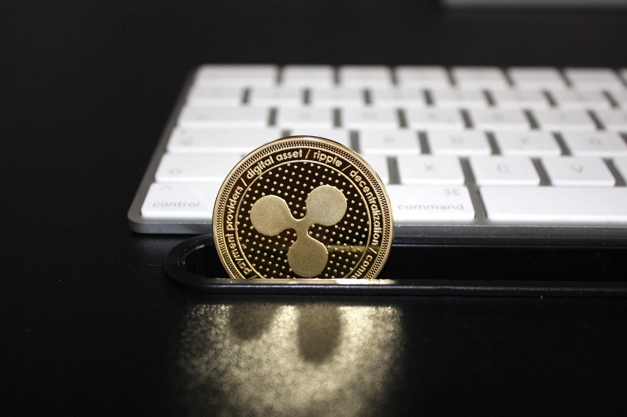 리플(XRP) 코인의 6월 급격한 하락세를 나타내는 가격 등락 차트 그래프