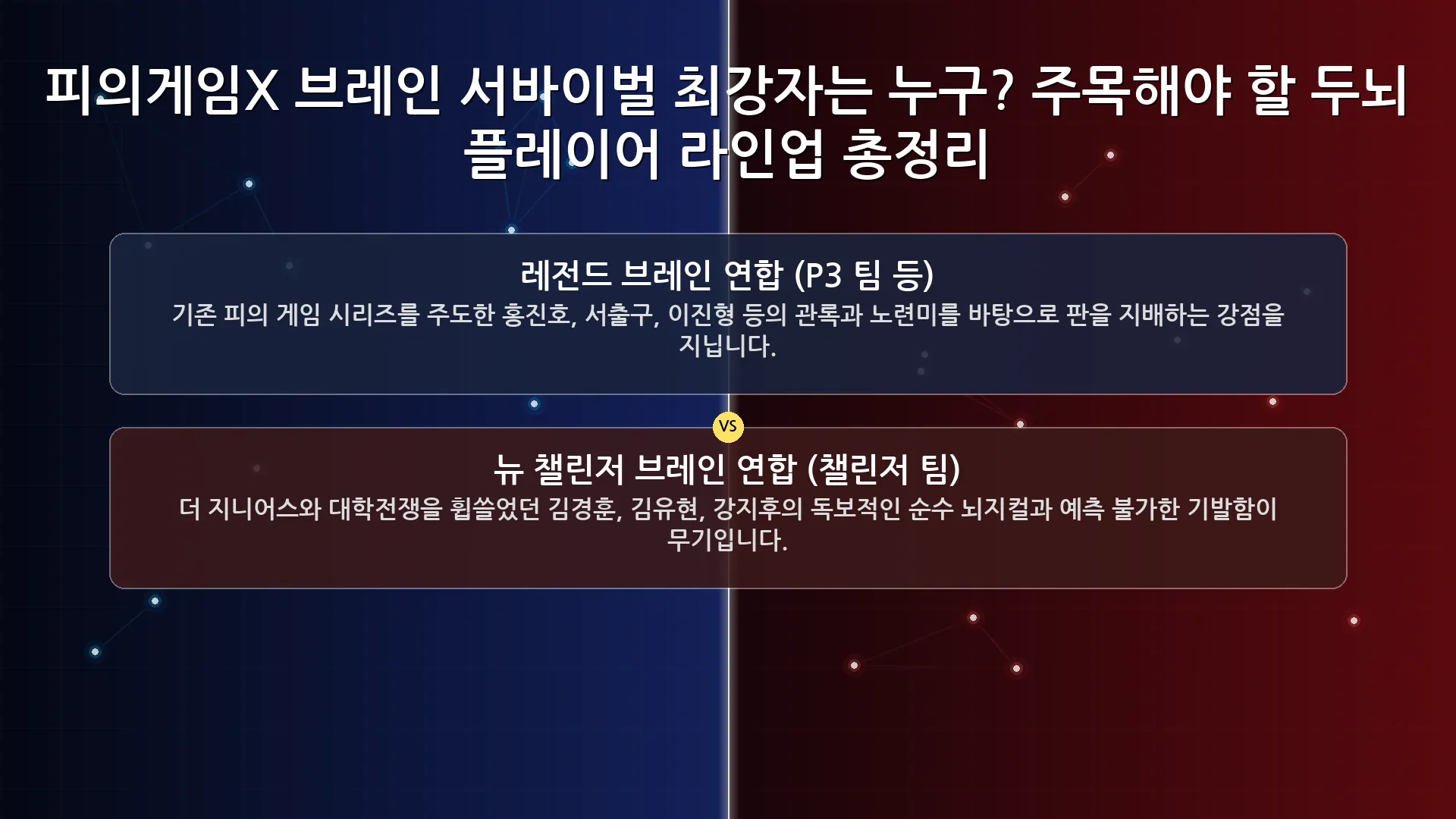 피의게임X 브레인 신청 절차 안내