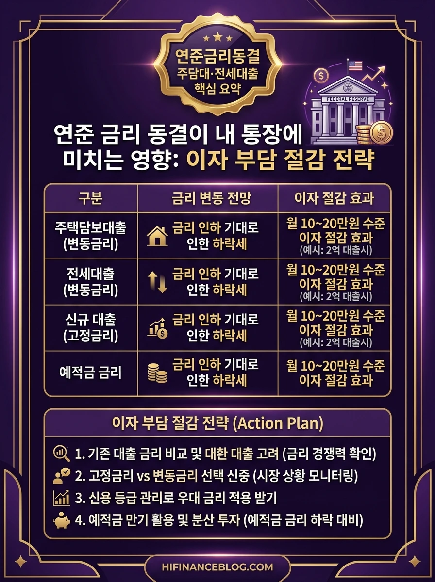 연준금리동결 전세대출 신청 절차 안내