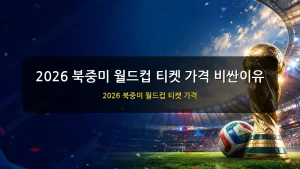 월드컵 티켓 비싼이유