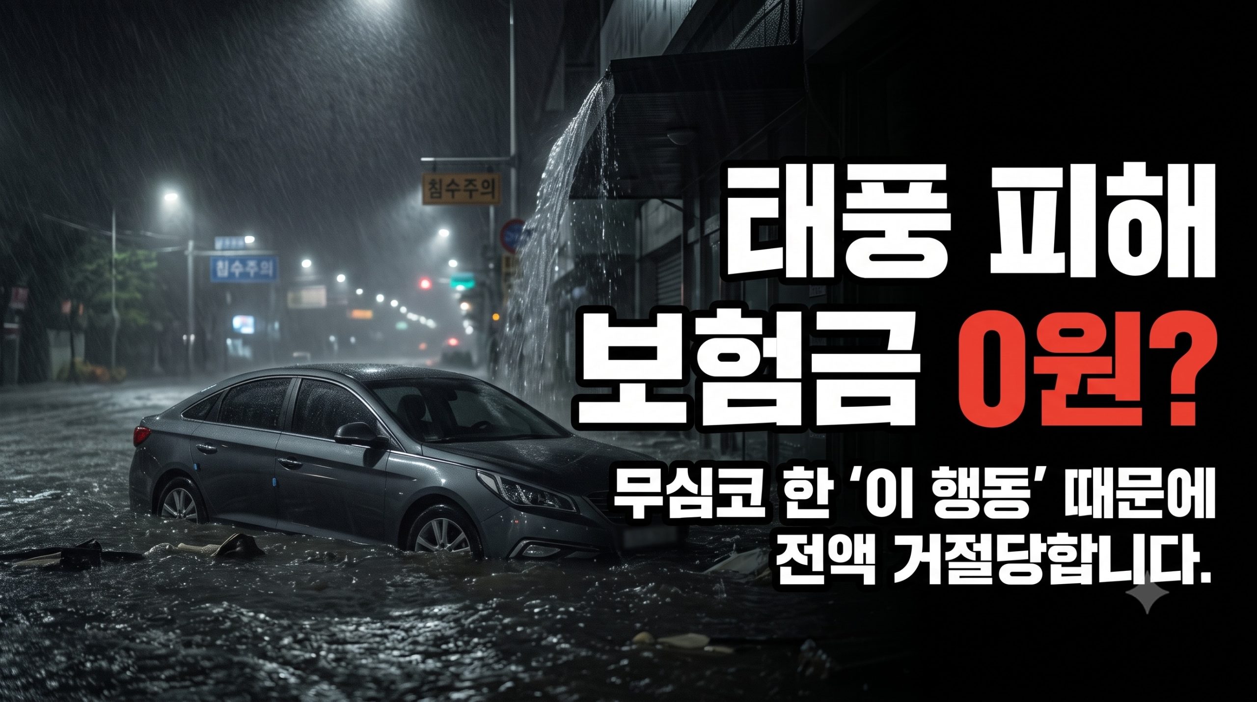 태풍 침수