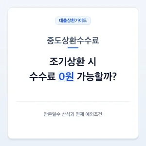 중도상환수수료계산, 중도상환수수료계산 지원금, 중도상환수수료계산 후기