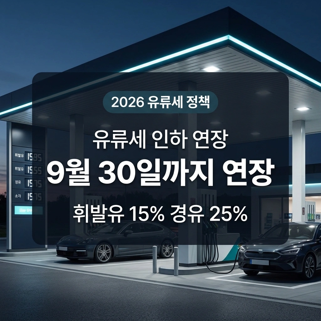 유류세 인하 연장 기간 및 주유비 할인 혜택 안내 대표 썸네일