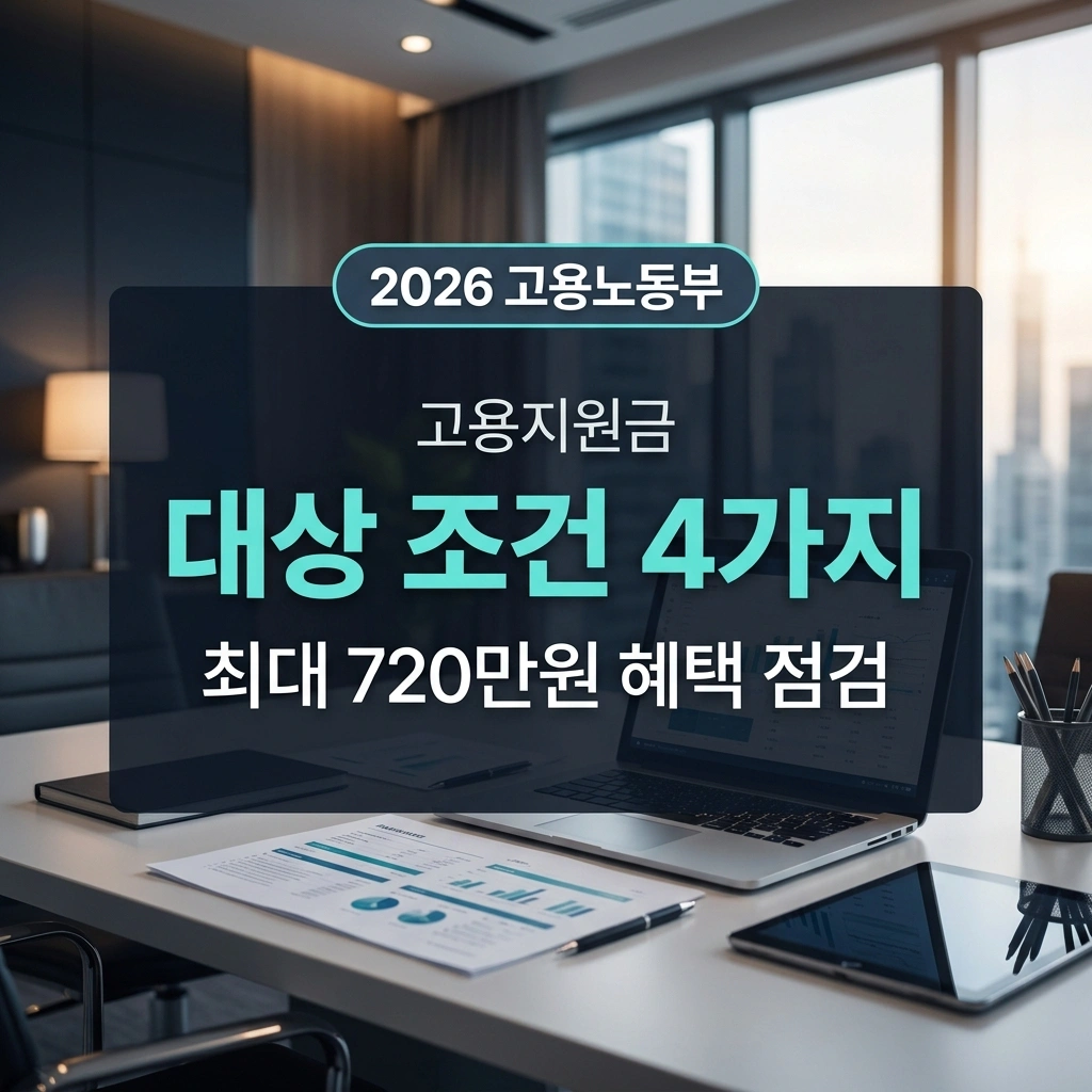 2026년 고용지원금대상 핵심 조건과 사업주 지원 혜택 요약